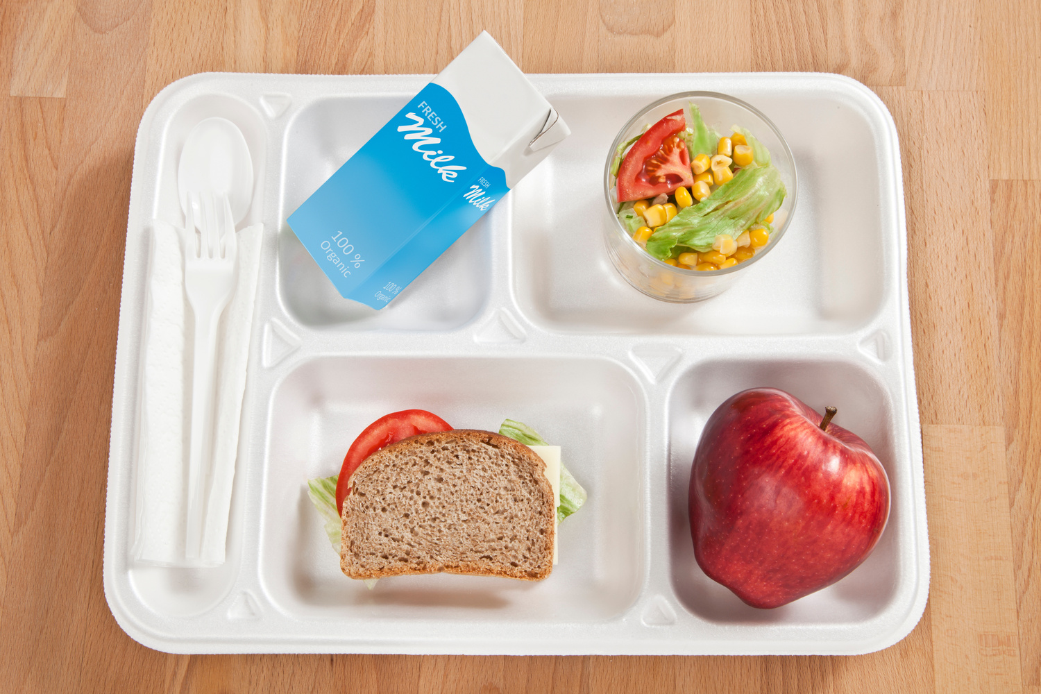 School lunch tray